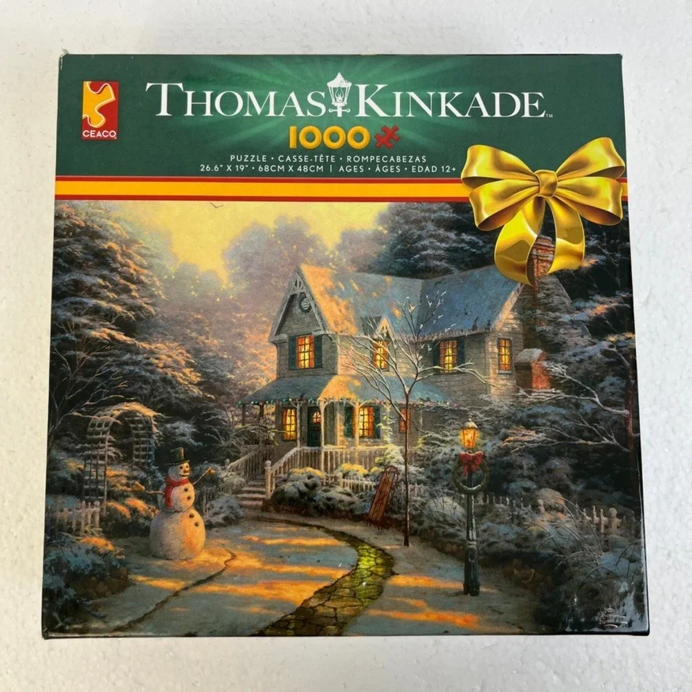 Thomas Kinkade "The Night Before Christmas" 1000 Piece Puzzle‎ Ceaco Complete
